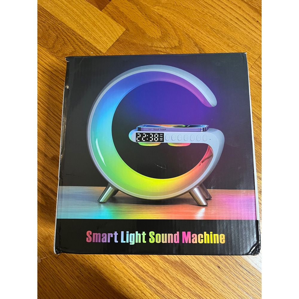 Smart Light Sound Machine Sunrise Simulation Wake Up Light Alarm Clock New w Box